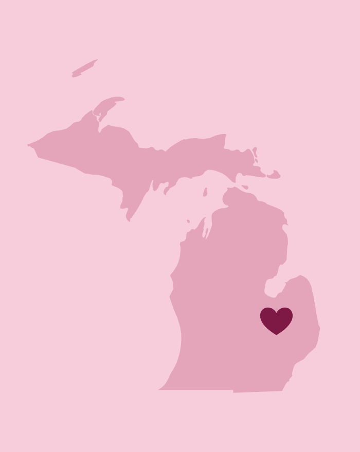 Michigan with a heart